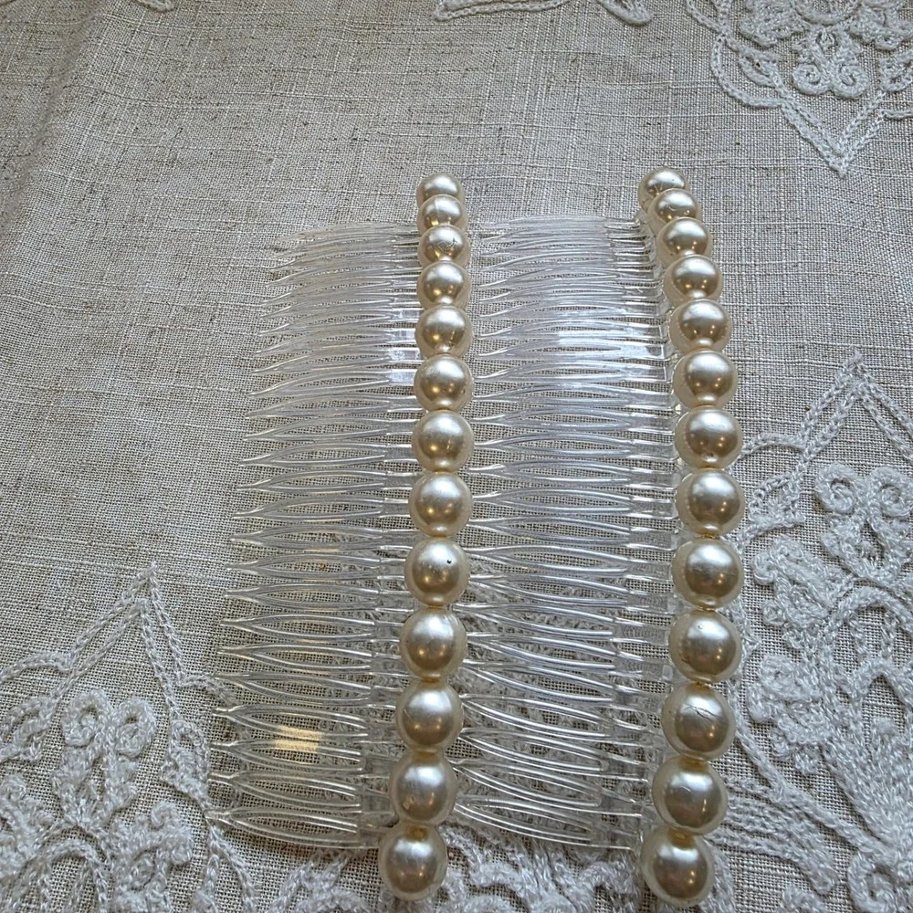 Bridal HOCO Prom Faux Pearl 5
